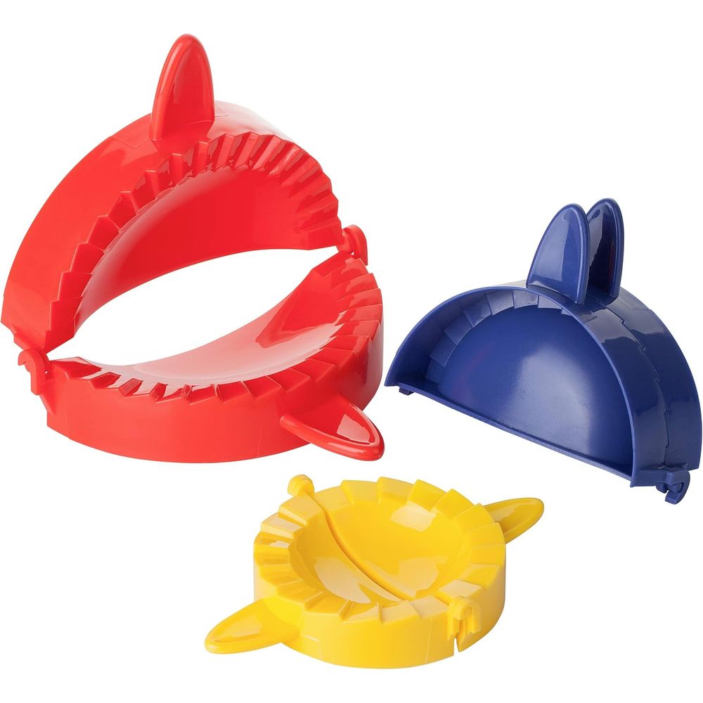 Dumpling Press Set - 3-delige deegpersset: voor dumplings, empanadas, gebak,