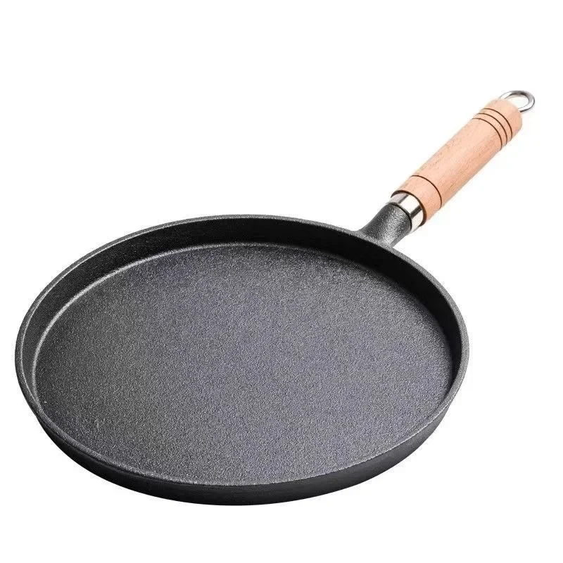 Mini Pancake Griddle - 26Cm Gietijzeren Koekenpan Ongecoat Non-stick Ei