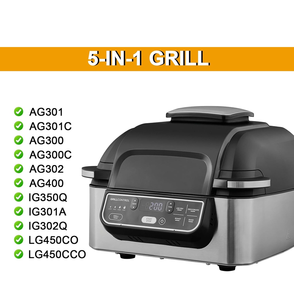 Ninja Air Fryer Af101 - M02K-Roestvrijstalen Splatter Shield & Grillplaatrooster voor