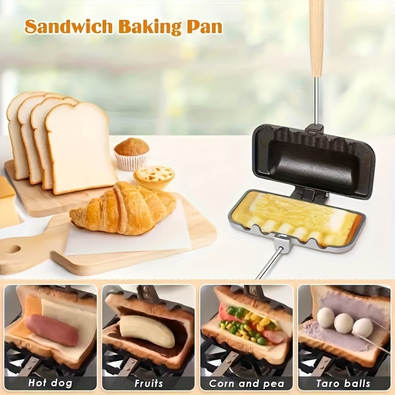 1pcs Ontbijt Sandwich Maker du - Hot Dog Press recensie en prijs
