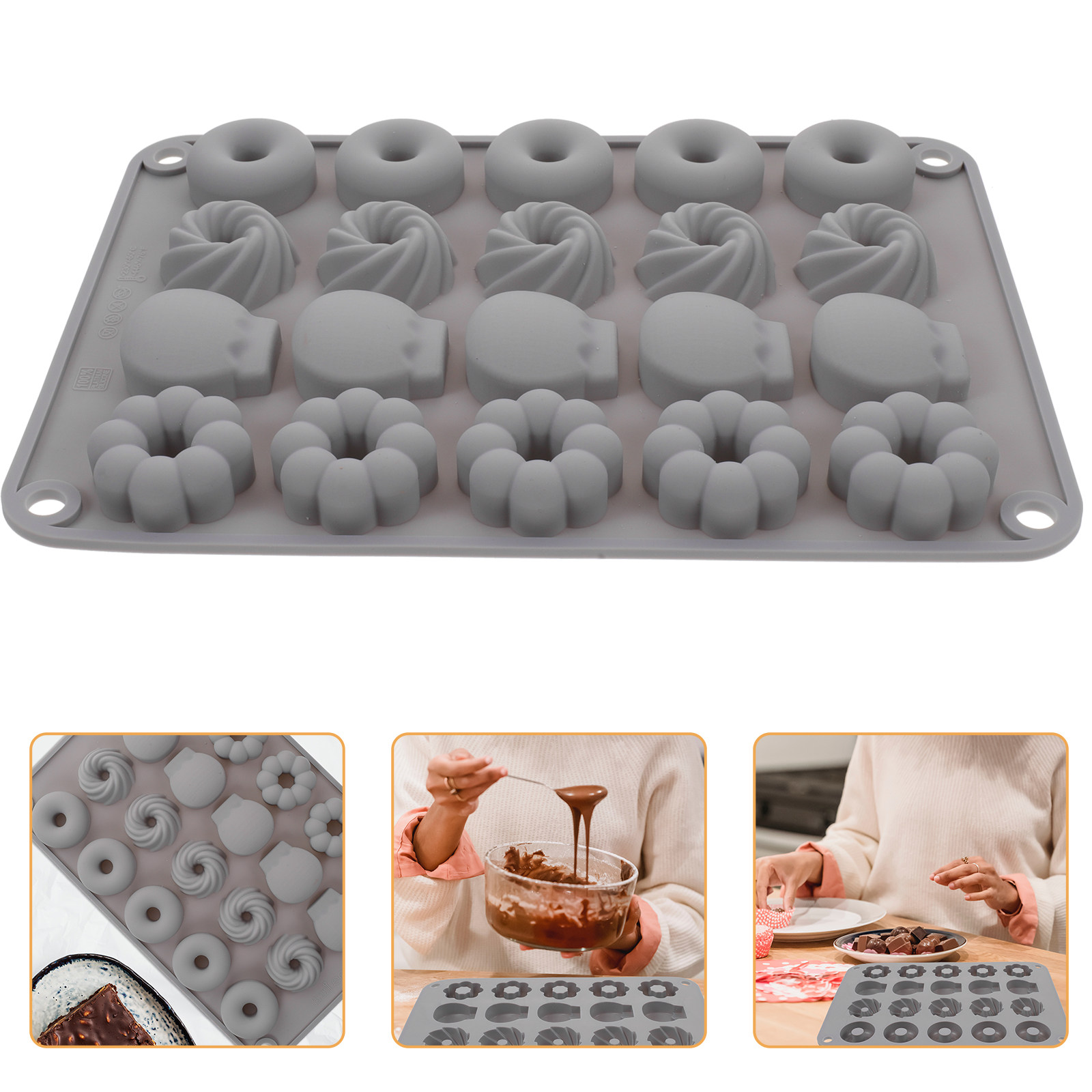 Chocolade Donutvorm Siliconen  - Donut Mold Silicone recensie en prijs